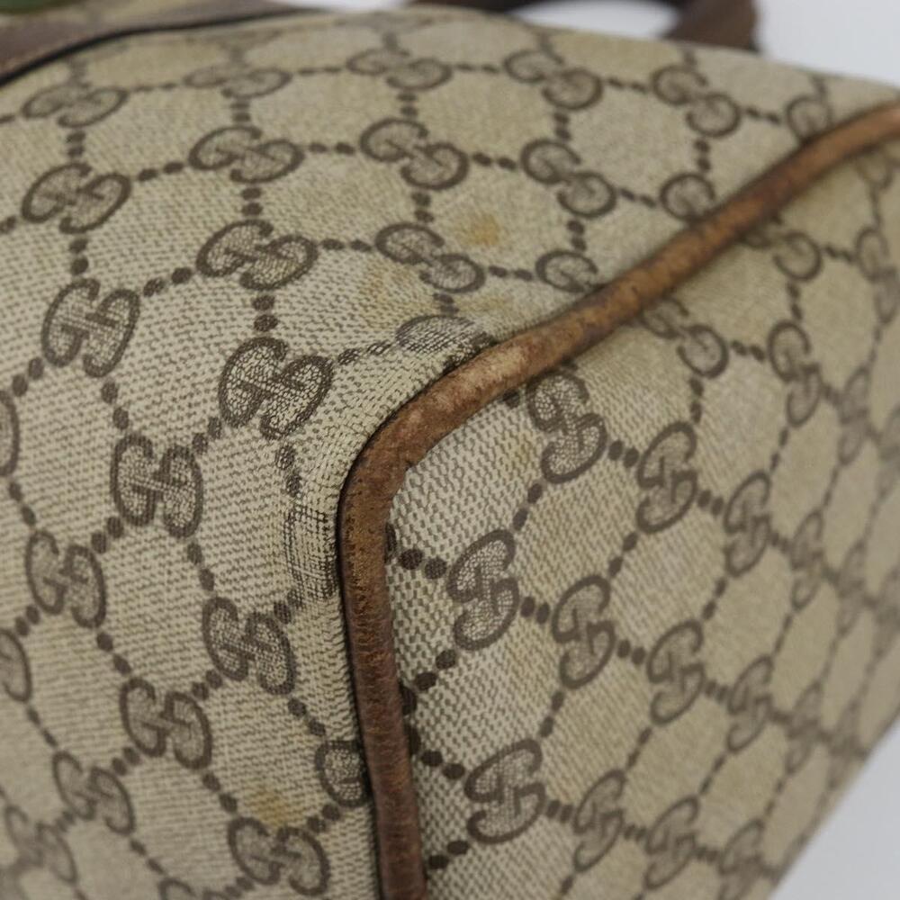 GUCCI GG Supreme Web Sherry Line Bag PVC Beige Gold 012 3842 58 Auth ep11528 - Picture 9 of 16